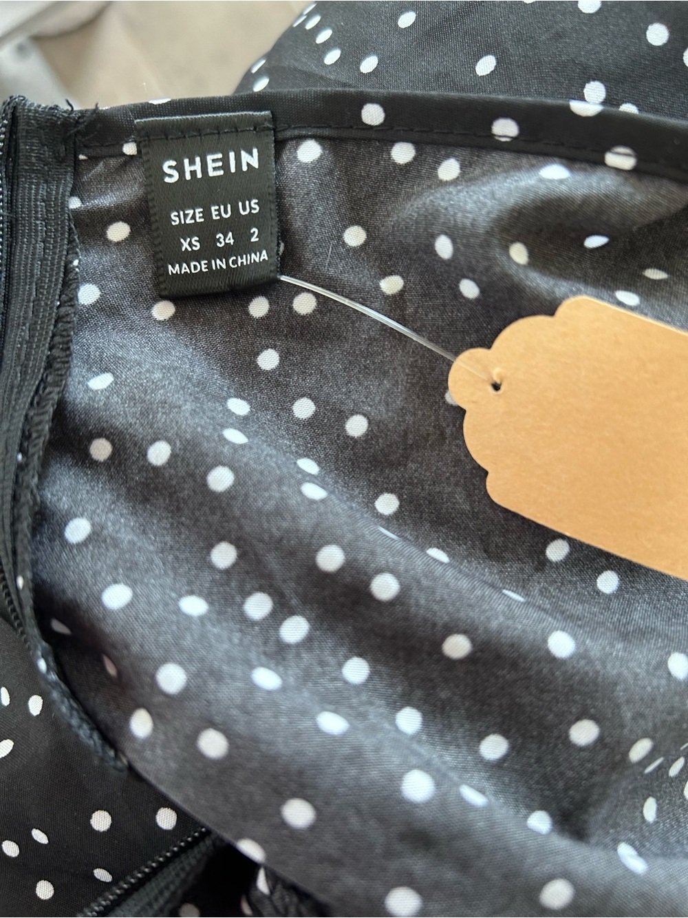 Polka Dots Shein Dress size XS NWOT - Picture 5 of 5